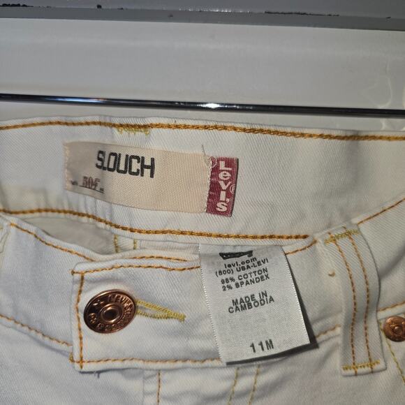 Levi’s 504 Slouch Flare 90’s Y2K Low Rise Light Wash Jeans Size 11M - Picture 7 of 9